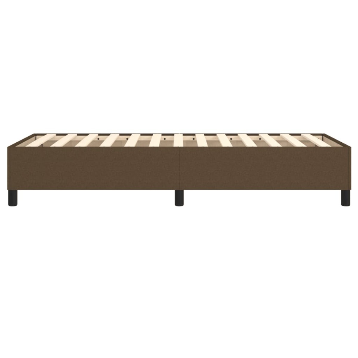 vidaXL Πλαίσιο Κρεβατιού Boxspring Σκούρο Καφέ 80x200 εκ. Υφασμάτινο
