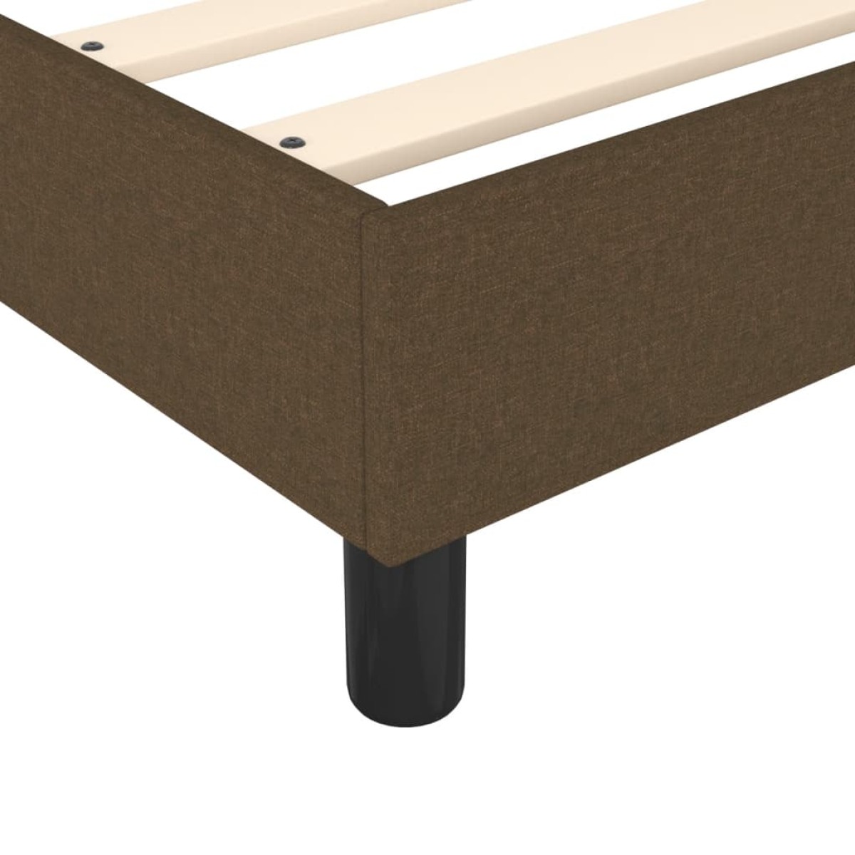 vidaXL Πλαίσιο Κρεβατιού Boxspring Σκούρο Καφέ 80x200 εκ. Υφασμάτινο