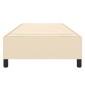vidaXL Πλαίσιο Κρεβατιού Boxspring Κρεμ 90 x 200 εκ. Υφασμάτινο