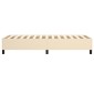 vidaXL Πλαίσιο Κρεβατιού Boxspring Κρεμ 90 x 200 εκ. Υφασμάτινο