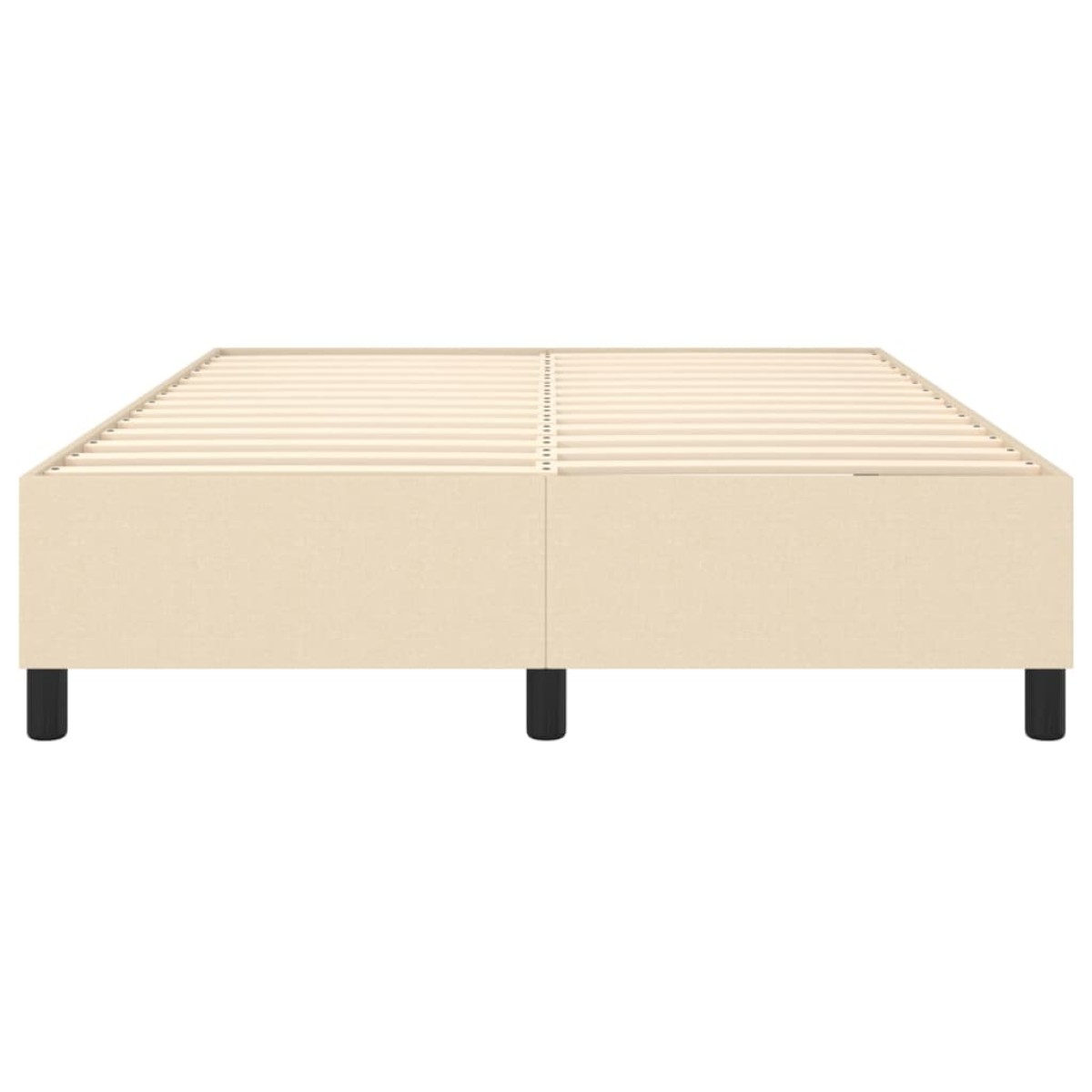 vidaXL Πλαίσιο Κρεβατιού Boxspring Κρεμ 140 x 190 εκ. Υφασμάτινο