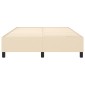 vidaXL Πλαίσιο Κρεβατιού Boxspring Κρεμ 140 x 190 εκ. Υφασμάτινο