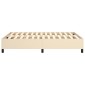 vidaXL Πλαίσιο Κρεβατιού Boxspring Κρεμ 140 x 190 εκ. Υφασμάτινο