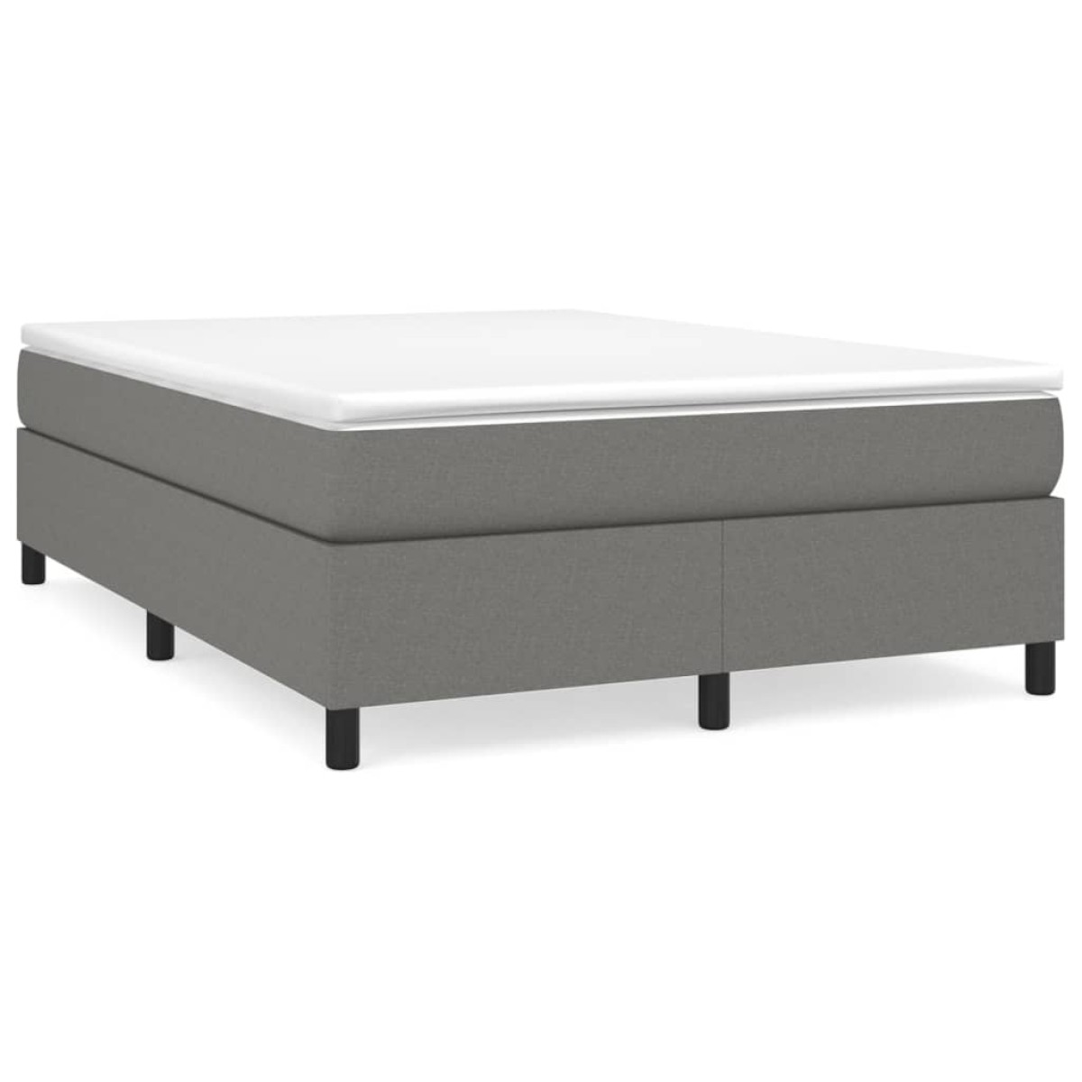 vidaXL Πλαίσιο Κρεβατιού Boxspring Σκούρο Γκρι 140x200 εκ. Υφασμάτινο