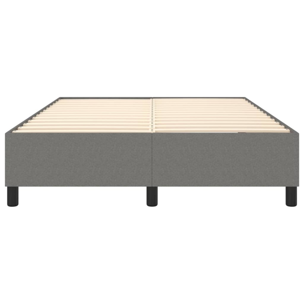 vidaXL Πλαίσιο Κρεβατιού Boxspring Σκούρο Γκρι 140x200 εκ. Υφασμάτινο