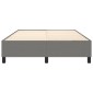 vidaXL Πλαίσιο Κρεβατιού Boxspring Σκούρο Γκρι 140x200 εκ. Υφασμάτινο