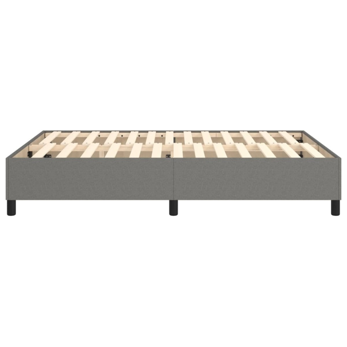 vidaXL Πλαίσιο Κρεβατιού Boxspring Σκούρο Γκρι 140x200 εκ. Υφασμάτινο