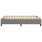 vidaXL Πλαίσιο Κρεβατιού Boxspring Σκούρο Γκρι 140x200 εκ. Υφασμάτινο