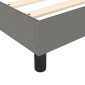 vidaXL Πλαίσιο Κρεβατιού Boxspring Σκούρο Γκρι 140x200 εκ. Υφασμάτινο