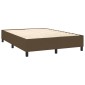 vidaXL Πλαίσιο Κρεβατιού Boxspring Σκούρο Καφέ 140x200 εκ. Υφασμάτινο