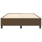 vidaXL Πλαίσιο Κρεβατιού Boxspring Σκούρο Καφέ 140x200 εκ. Υφασμάτινο