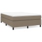 vidaXL Πλαίσιο Κρεβατιού Boxspring Taupe 140x200 εκ. Υφασμάτινο