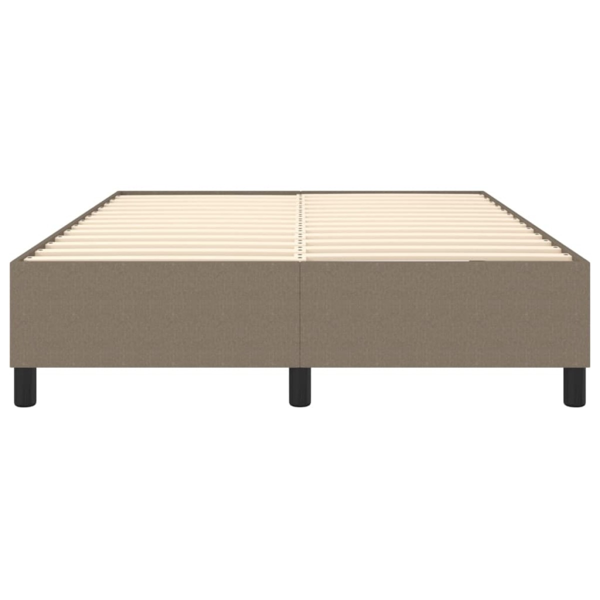 vidaXL Πλαίσιο Κρεβατιού Boxspring Taupe 140x200 εκ. Υφασμάτινο