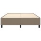 vidaXL Πλαίσιο Κρεβατιού Boxspring Taupe 140x200 εκ. Υφασμάτινο