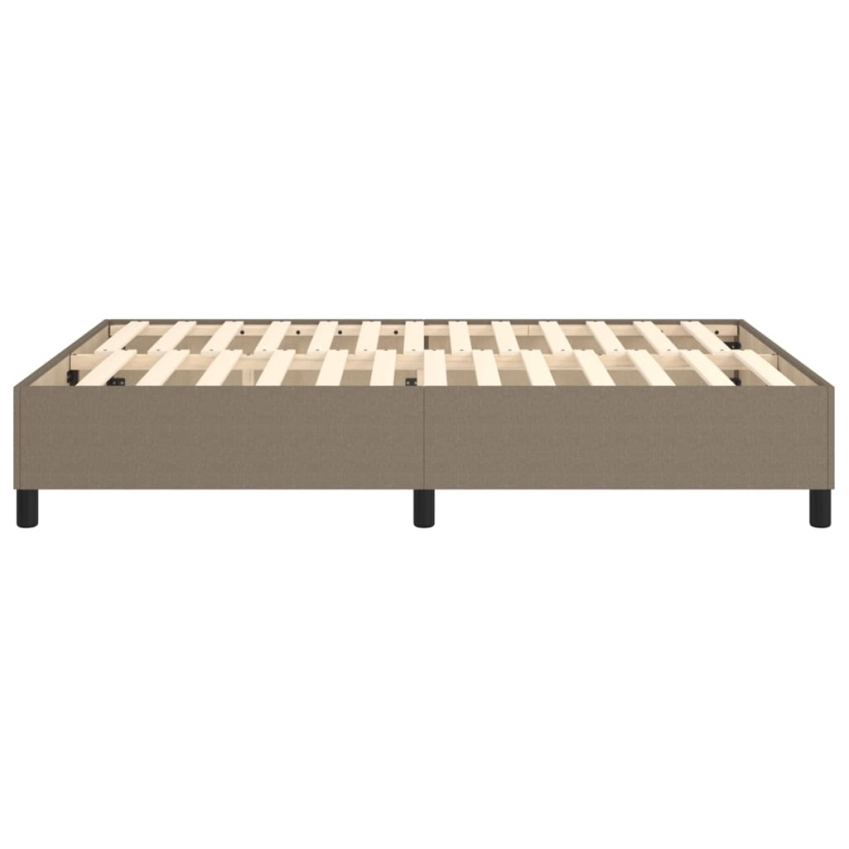 vidaXL Πλαίσιο Κρεβατιού Boxspring Taupe 140x200 εκ. Υφασμάτινο