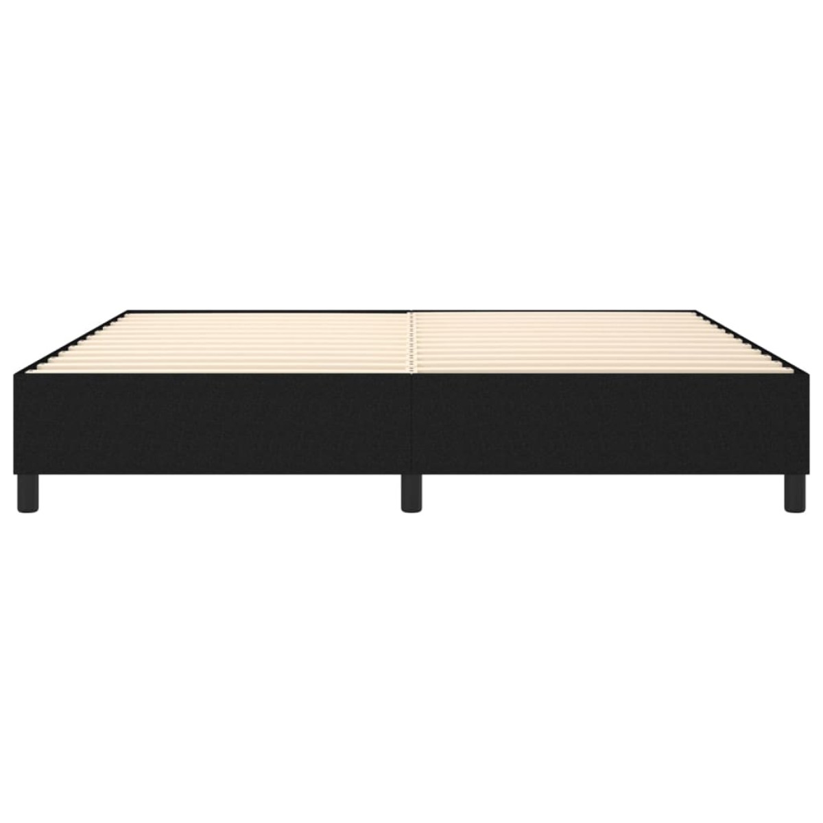 vidaXL Πλαίσιο Κρεβατιού Boxspring Μαύρο 200x200 εκ. Υφασμάτινο