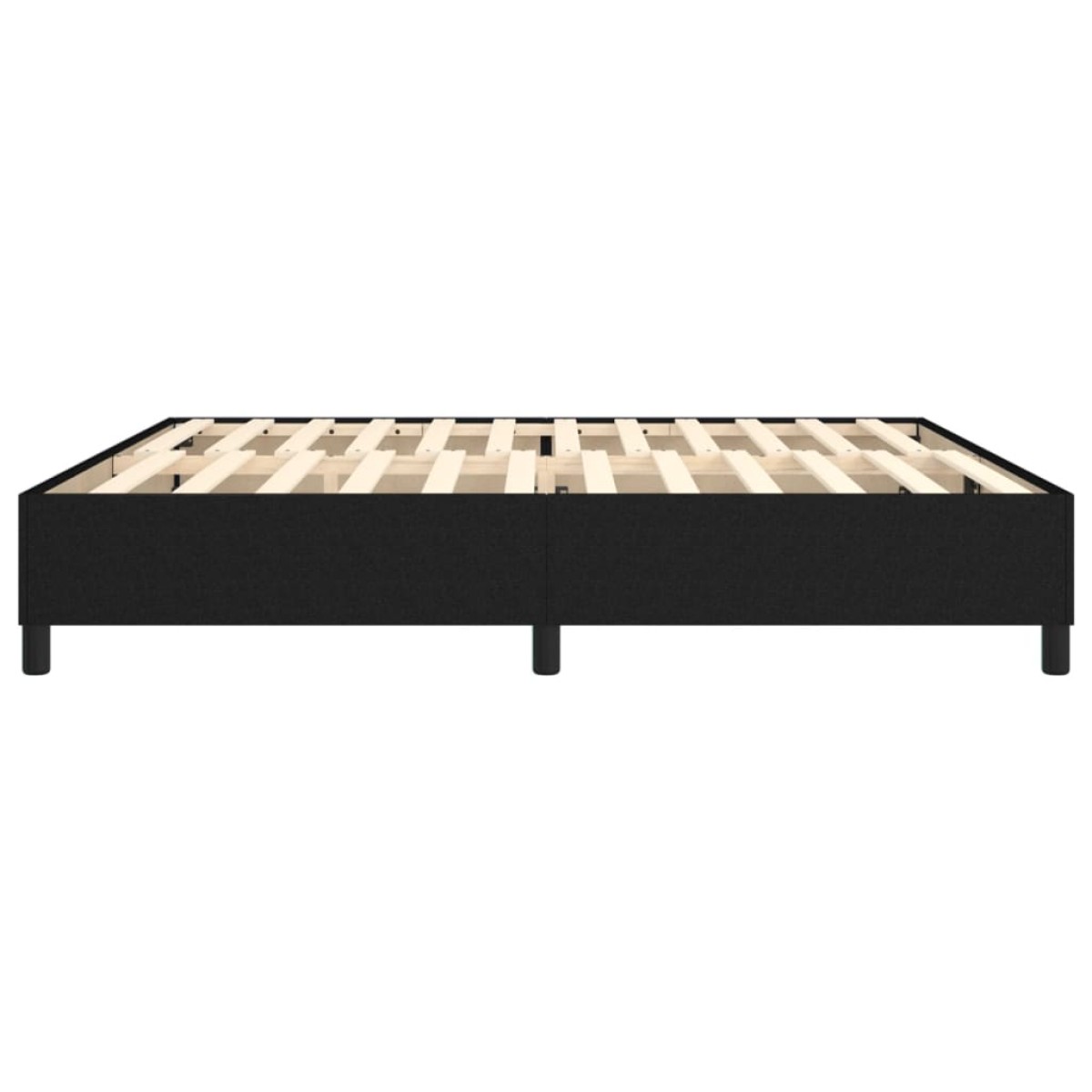 vidaXL Πλαίσιο Κρεβατιού Boxspring Μαύρο 200x200 εκ. Υφασμάτινο