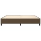 vidaXL Πλαίσιο Κρεβατιού Boxspring Σκούρο Καφέ 200x200 εκ. Υφασμάτινο