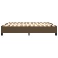 vidaXL Πλαίσιο Κρεβατιού Boxspring Σκούρο Καφέ 200x200 εκ. Υφασμάτινο