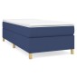 vidaXL Πλαίσιο Κρεβατιού Boxspring Μπλε 90x190 εκ. Υφασμάτινο