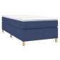 vidaXL Πλαίσιο Κρεβατιού Boxspring Μπλε 90x190 εκ. Υφασμάτινο