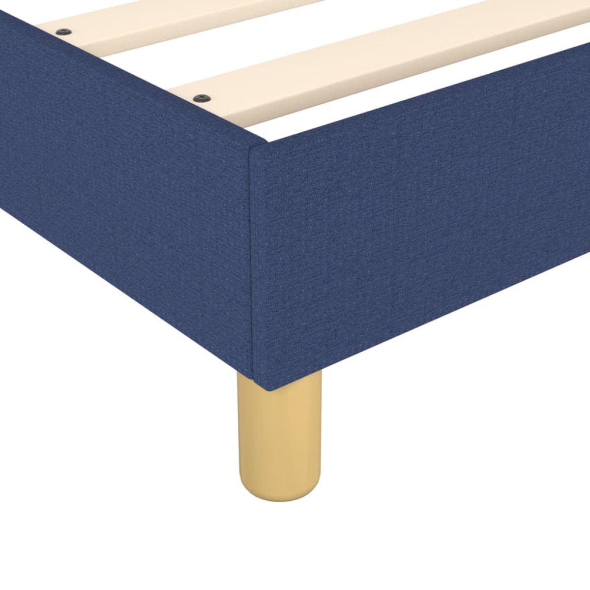 vidaXL Πλαίσιο Κρεβατιού Boxspring Μπλε 90x190 εκ. Υφασμάτινο