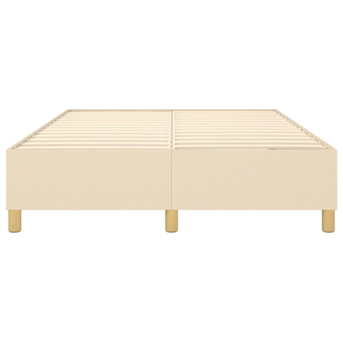 vidaXL Πλαίσιο Κρεβατιού Boxspring Κρεμ 140 x 190 εκ. Υφασμάτινο