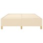 vidaXL Πλαίσιο Κρεβατιού Boxspring Κρεμ 140 x 190 εκ. Υφασμάτινο