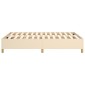 vidaXL Πλαίσιο Κρεβατιού Boxspring Κρεμ 140 x 190 εκ. Υφασμάτινο
