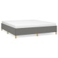 vidaXL Πλαίσιο Κρεβατιού Boxspring Σκούρο Γκρι 160x200 εκ. Υφασμάτινο
