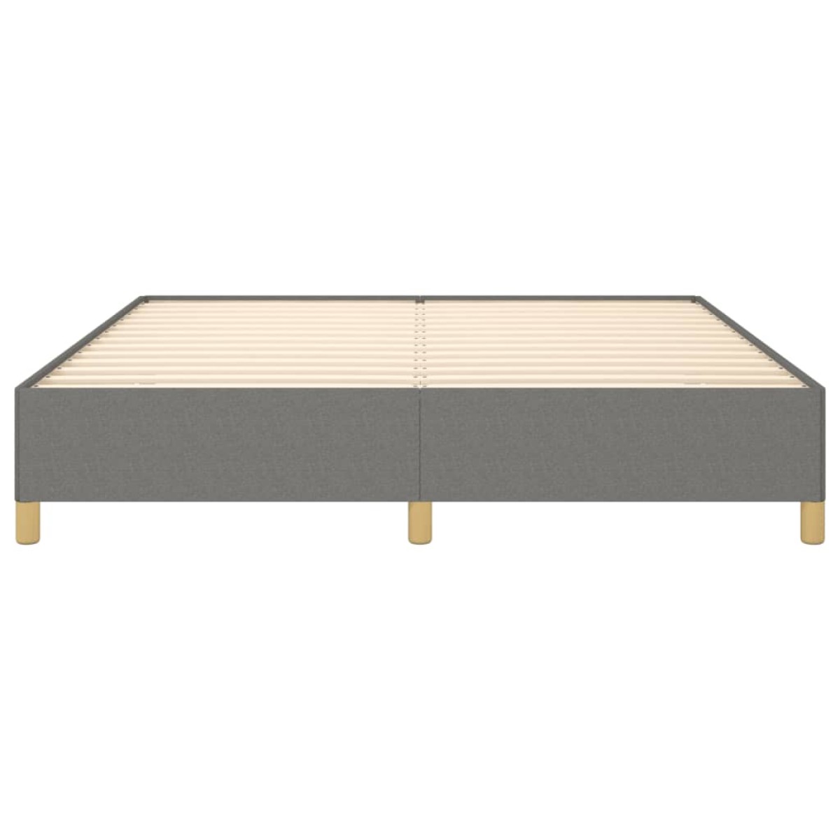 vidaXL Πλαίσιο Κρεβατιού Boxspring Σκούρο Γκρι 160x200 εκ. Υφασμάτινο