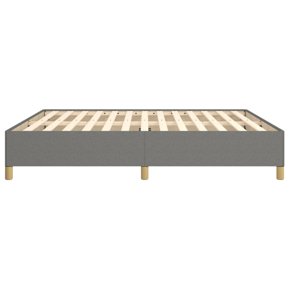 vidaXL Πλαίσιο Κρεβατιού Boxspring Σκούρο Γκρι 160x200 εκ. Υφασμάτινο