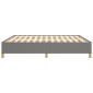 vidaXL Πλαίσιο Κρεβατιού Boxspring Σκούρο Γκρι 160x200 εκ. Υφασμάτινο