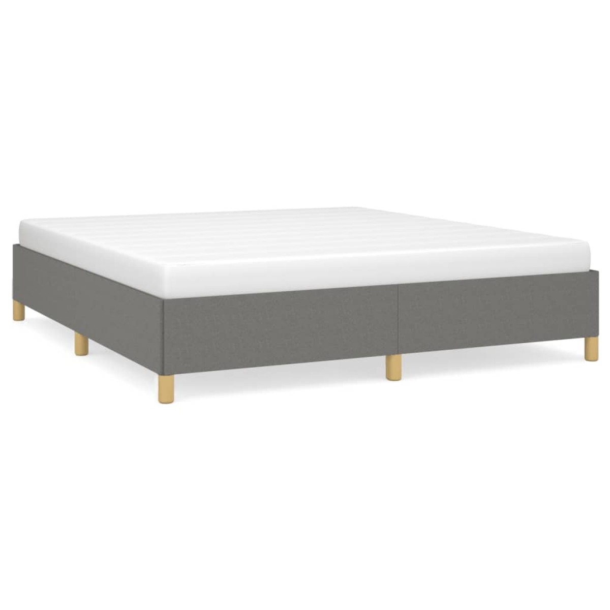 vidaXL Πλαίσιο Κρεβατιού Boxspring Σκούρο Γκρι 180x200 εκ. Υφασμάτινο