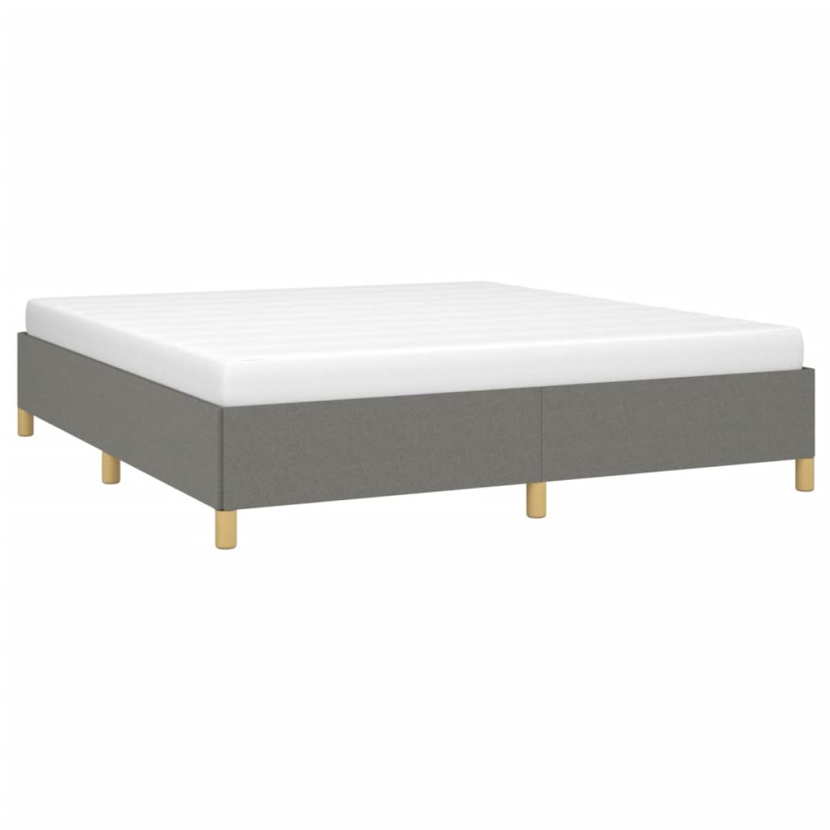 vidaXL Πλαίσιο Κρεβατιού Boxspring Σκούρο Γκρι 180x200 εκ. Υφασμάτινο
