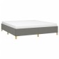 vidaXL Πλαίσιο Κρεβατιού Boxspring Σκούρο Γκρι 180x200 εκ. Υφασμάτινο