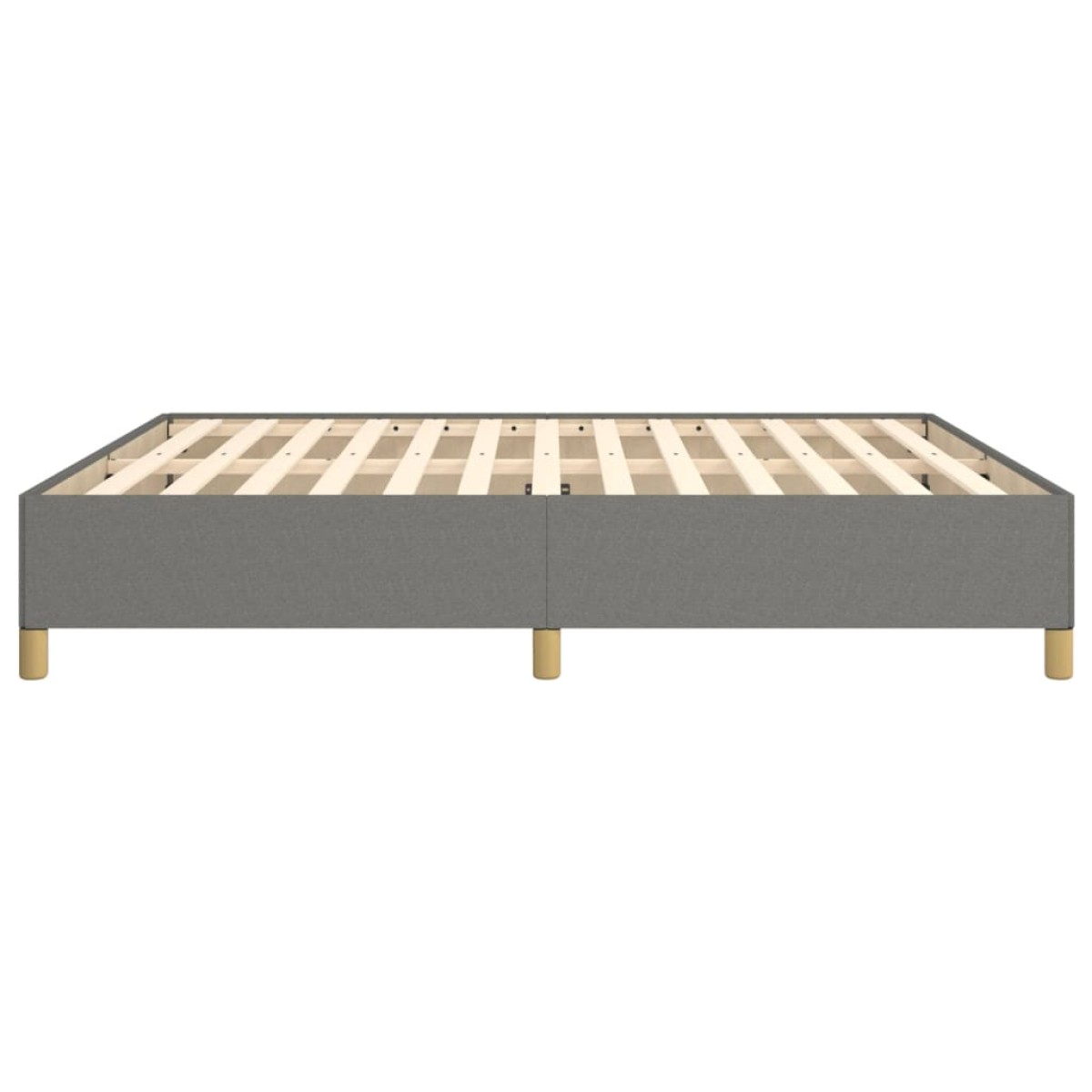 vidaXL Πλαίσιο Κρεβατιού Boxspring Σκούρο Γκρι 180x200 εκ. Υφασμάτινο