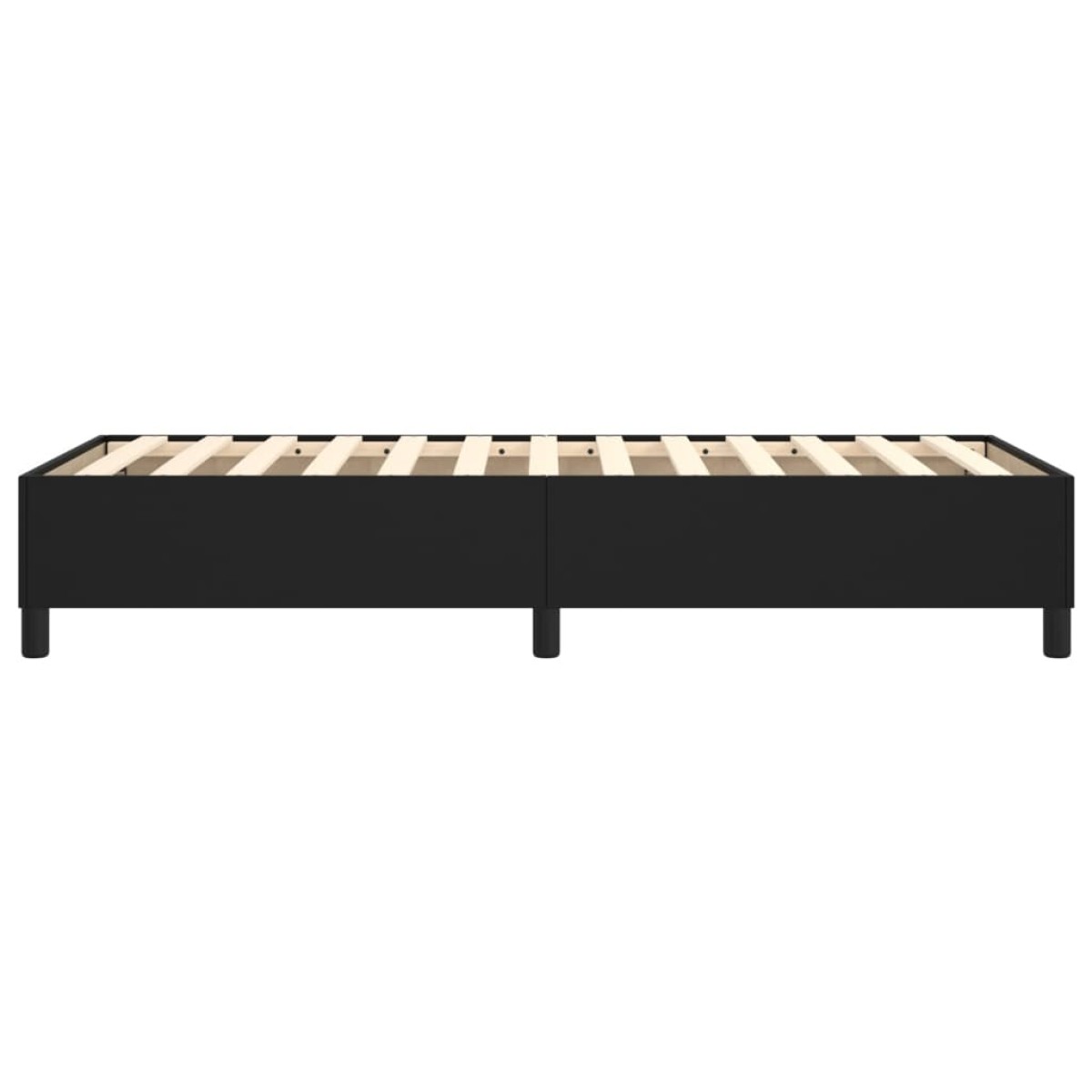 vidaXL Πλαίσιο Κρεβατιού Boxspring Μαύρο 80 x 200 εκ. Συνθετικό Δέρμα