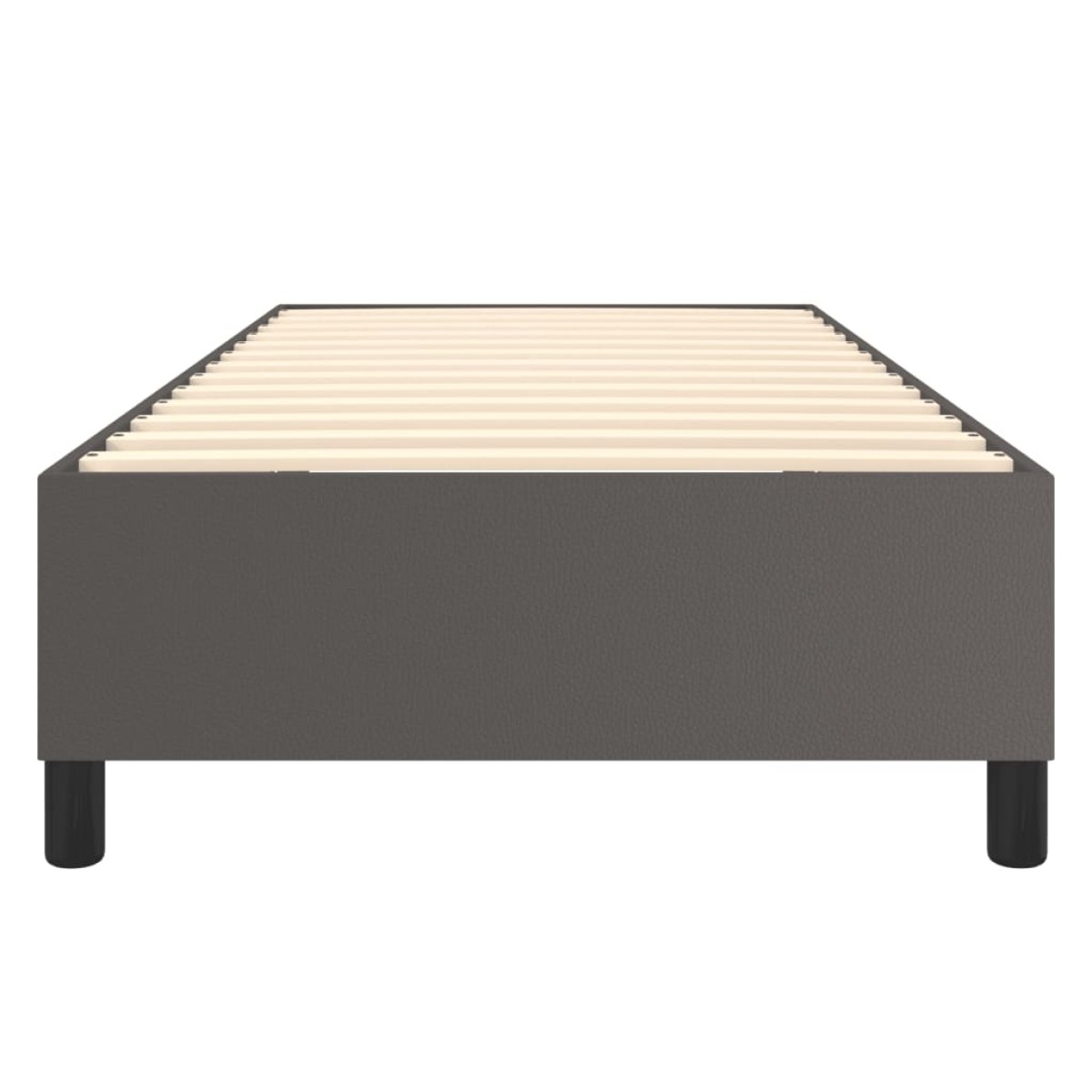 vidaXL Πλαίσιο Κρεβατιού Boxspring Γκρι 80 x 200 εκ. Συνθετικό Δέρμα