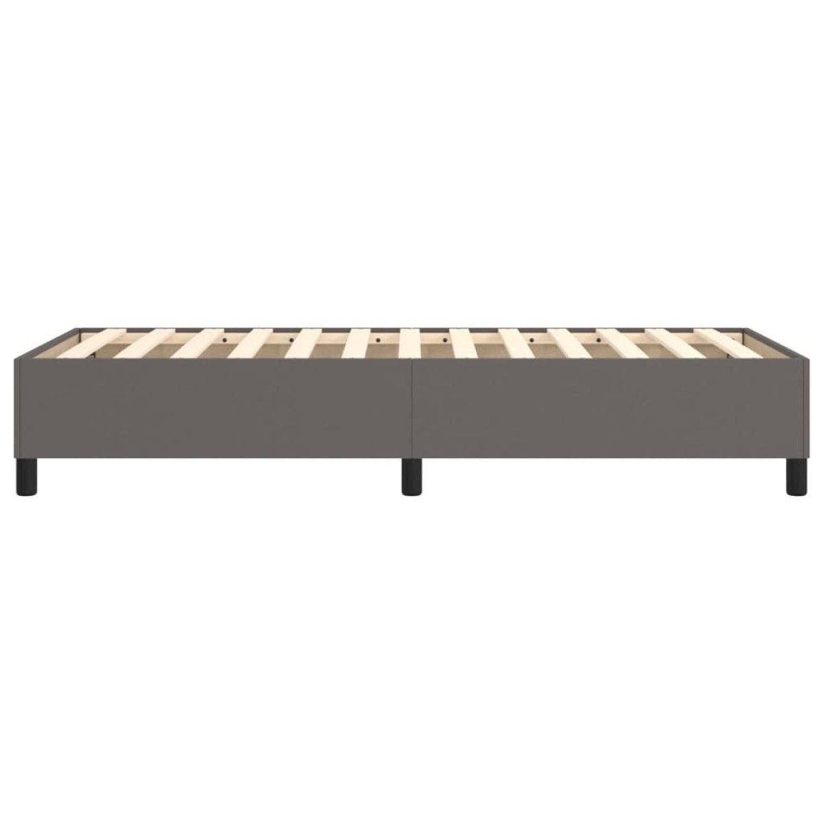 vidaXL Πλαίσιο Κρεβατιού Boxspring Γκρι 80 x 200 εκ. Συνθετικό Δέρμα