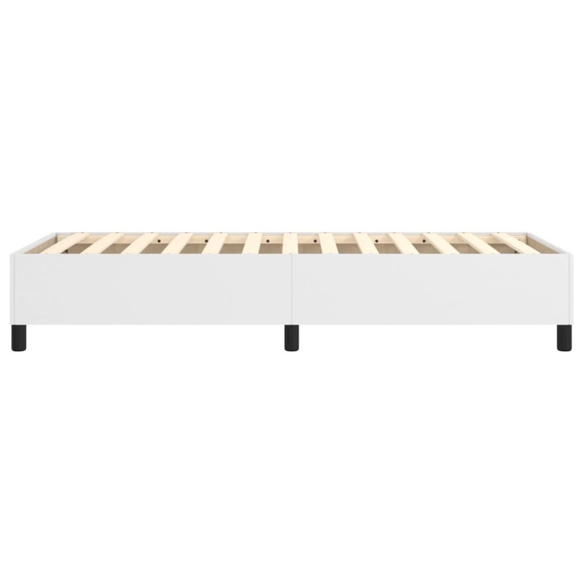 vidaXL Πλαίσιο Κρεβατιού Boxspring Λευκό 90x190 εκ. Συνθετικό Δέρμα