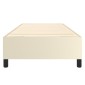 vidaXL Πλαίσιο Κρεβατιού Boxspring Κρεμ 90x190 εκ. Συνθετικό Δέρμα