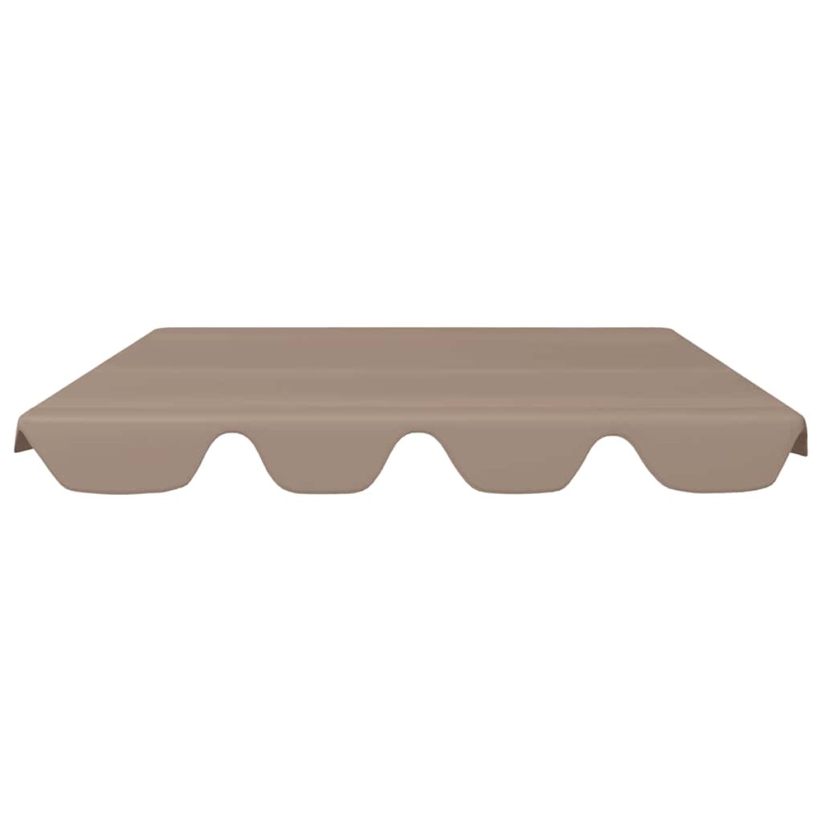 vidaXL Πανί Ανταλλακτικό για Κούνια Κήπου Taupe 150/130 x 70/105 εκ.