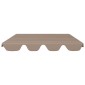 vidaXL Πανί Ανταλλακτικό για Κούνια Κήπου Taupe 150/130 x 70/105 εκ.