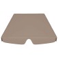 vidaXL Πανί Ανταλλακτικό για Κούνια Κήπου Taupe 150/130 x 70/105 εκ.