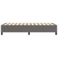 vidaXL Πλαίσιο Κρεβατιού Boxspring Γκρι 90x190 εκ. Συνθετικό Δέρμα