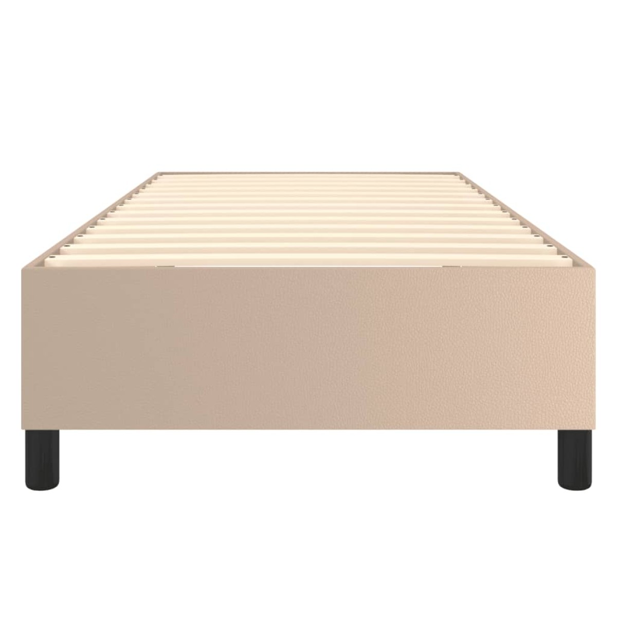vidaXL Πλαίσιο Κρεβατιού Boxspring Καπουτσίνο 90x190 εκ. Συνθετ. Δέρμα