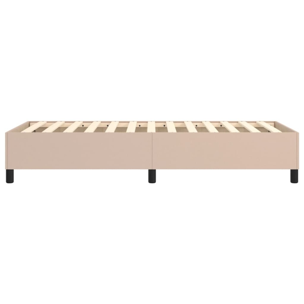 vidaXL Πλαίσιο Κρεβατιού Boxspring Καπουτσίνο 90x190 εκ. Συνθετ. Δέρμα