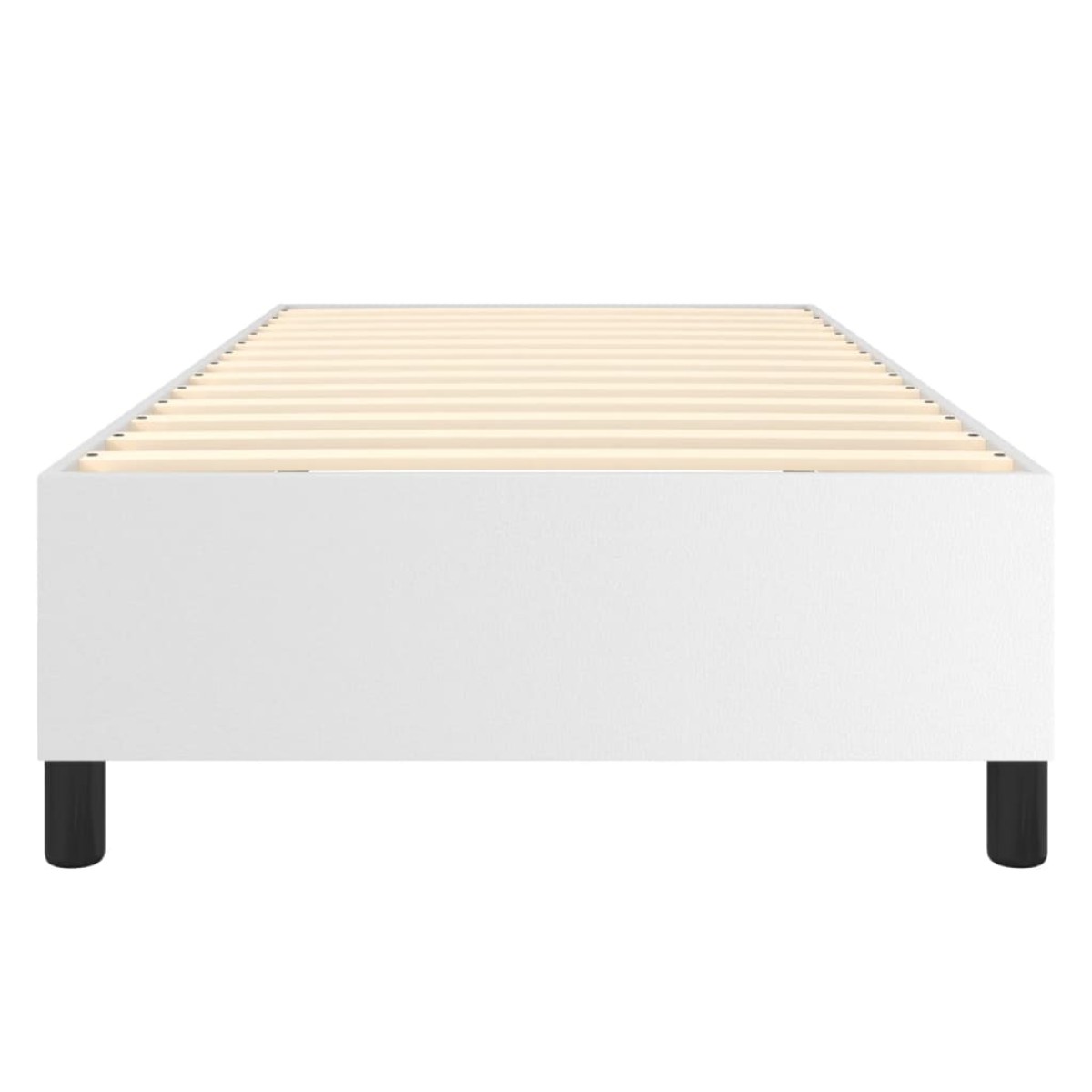 vidaXL Πλαίσιο Κρεβατιού Boxspring Λευκό 90x200 εκ. Συνθετικό Δέρμα