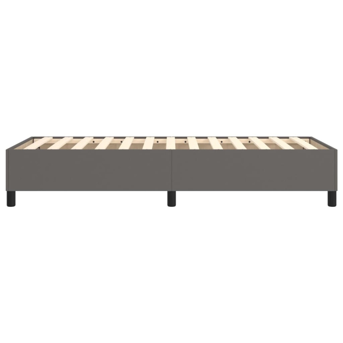 vidaXL Πλαίσιο Κρεβατιού Boxspring Γκρι 90x200 εκ. Συνθετικό Δέρμα